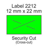 Green Labels for Contact Label Gun Models 6.22, 7.22, 8.22