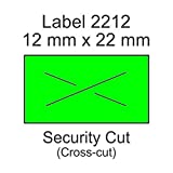 Green Labels for Contact Label Gun Models 6.22, 7.22, 8.22