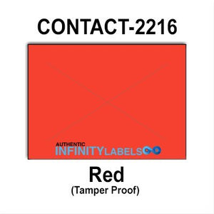 180,000 Contact 2216 (Special Packaging) Warm Red General Purpose Labels to fit the Contact 22-66, Contact 22-77, Contact 22-88 Price Guns. Full Case + includes 20 ink rollers.