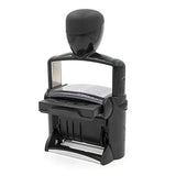 Trodat 5117 Professional 12-Message Stamp w/Dater, Self-Inking, Red Ink Color