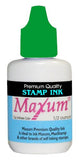 Maxum Premium Quality Stamp Ink, 1/2 Oz. Bottle (Green)