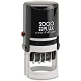 COSCO 2000 Plus Self-Inking Date and Time Stamp - Date & Time Stamp - Red, Blue