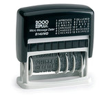 2000 PLUS 12-in-1 Self-Inking Date and Phrase Stamp, Black Ink (011227)