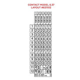 Label Gun, Contact Premium Model 6.37, Prints One Line, 6 Characters, Large Print