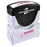 ACCU-STAMP2 Message Stamp with Shutter, 1-Color, REVISED, 1-5/8" x 1/2" Impression, Pre-Ink, Red Ink (035587)