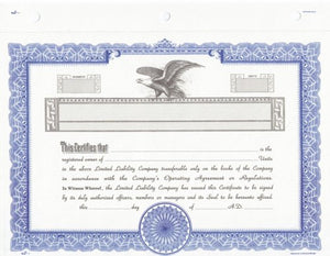 Duke 17 Limited Liability Company Certificates (Pack of 15)